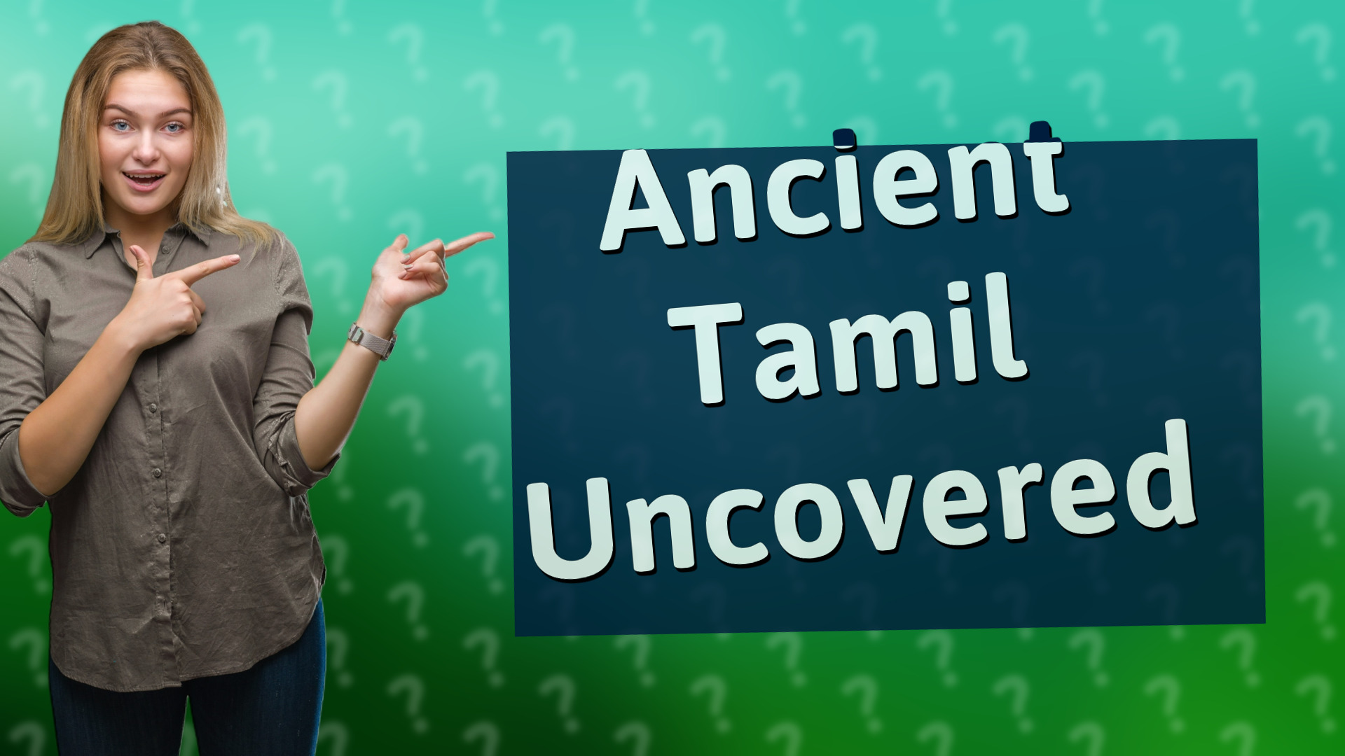 Ancient Tamil Uncovered
