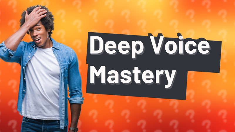 Deep Voice Mastery