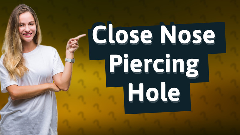 Close Nose Piercing Hole