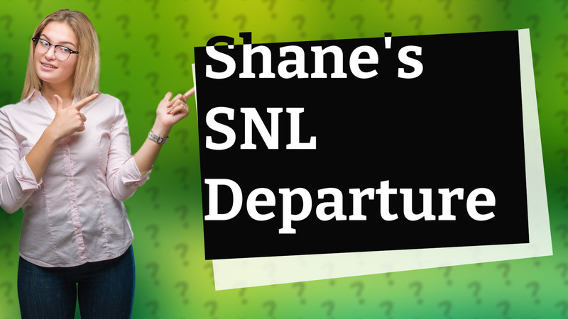 Shane's SNL Departure