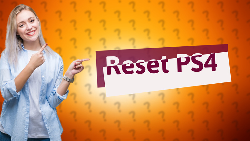 Reset PS4
