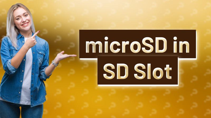 microSD in SD Slot