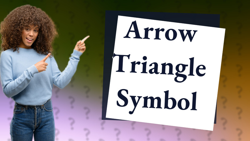 Arrow Triangle Symbol