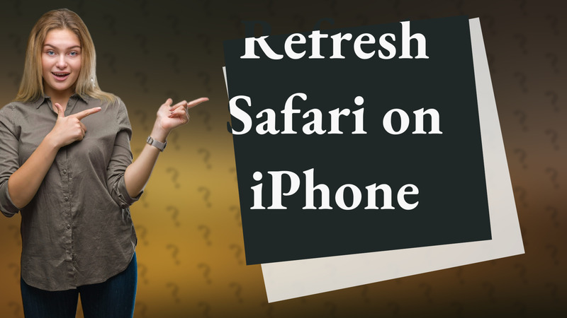 Refresh Safari on iPhone