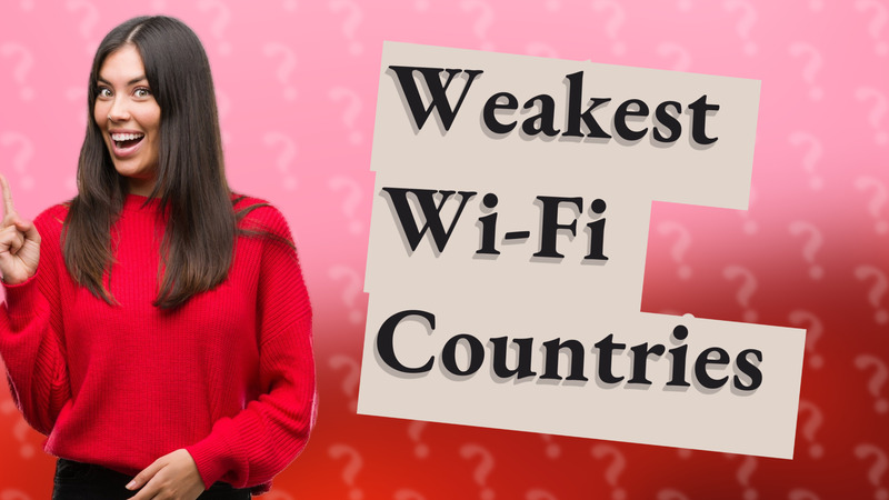 Weakest Wi-Fi Countries