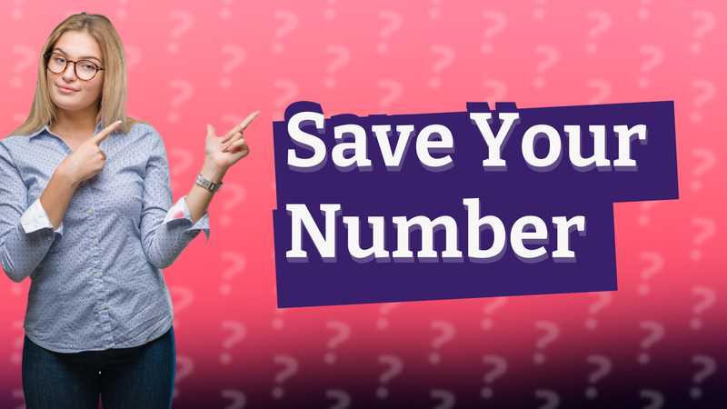 Save Your Number