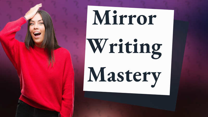 Mirror Writing Mastery