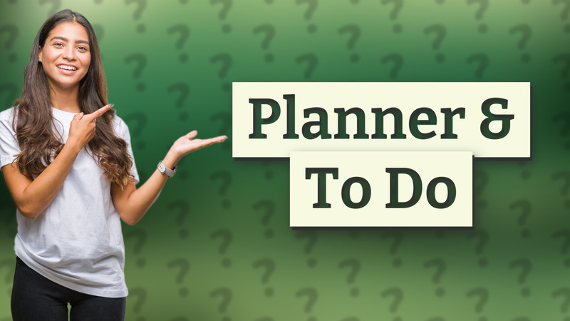 Planner & To Do