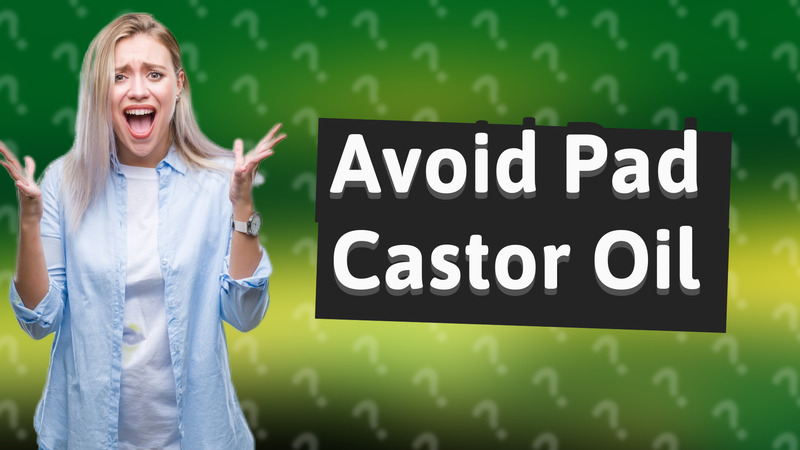 Avoid Pad Castor Oil