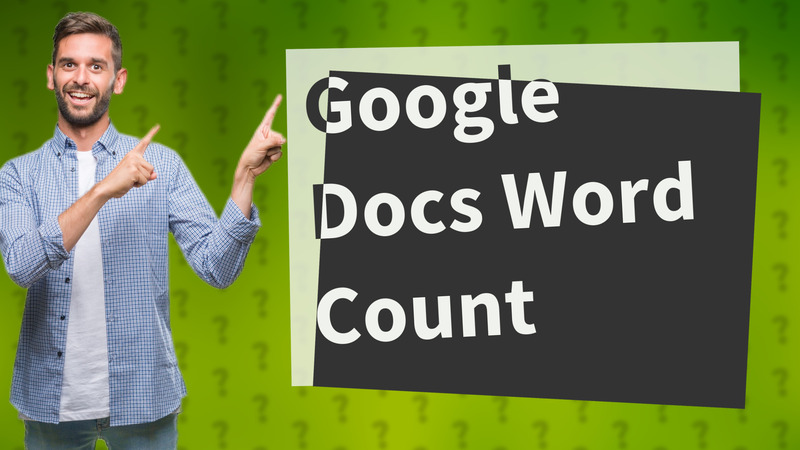 Google Docs Word Count