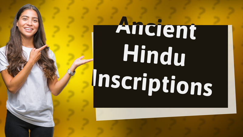 Ancient Hindu Inscriptions