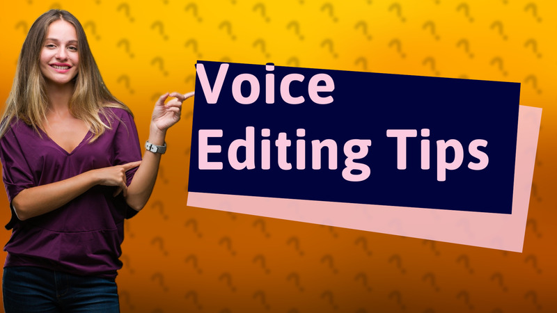 Voice Editing Tips