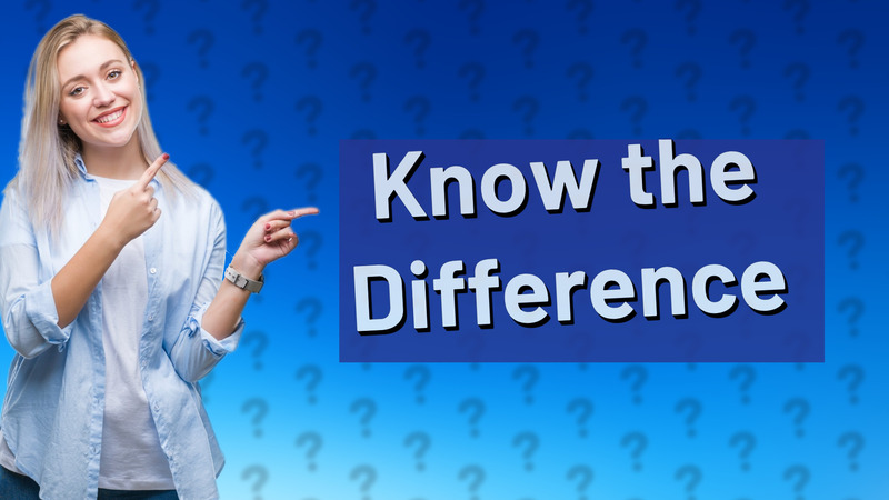 Know the Difference