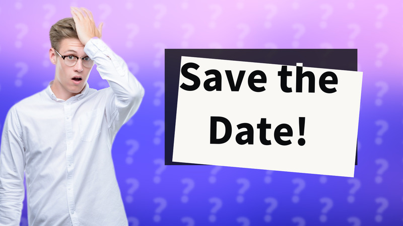 Save the Date!