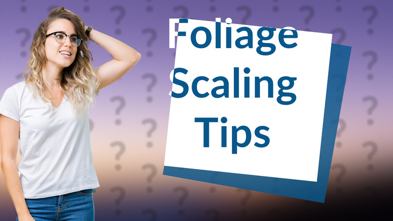 Foliage Scaling Tips