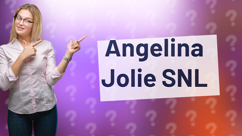Angelina Jolie SNL