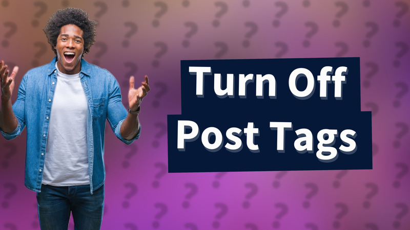 Turn Off Post Tags