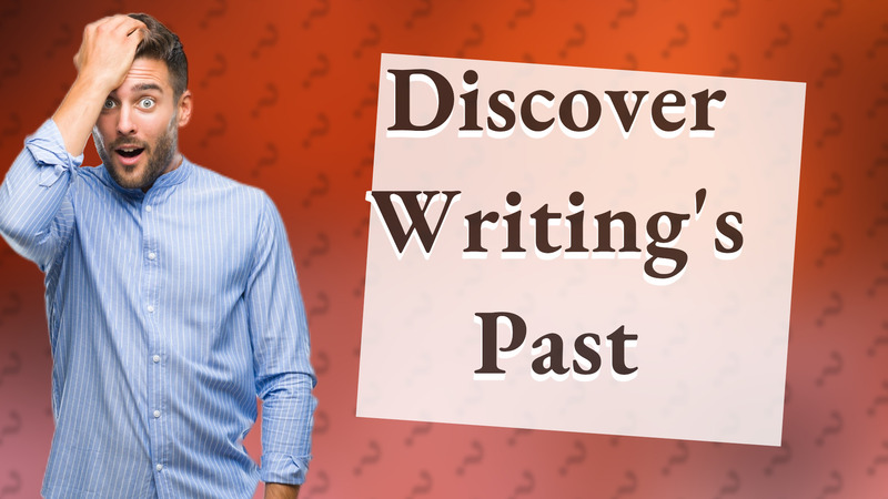 Discover Writing's Past