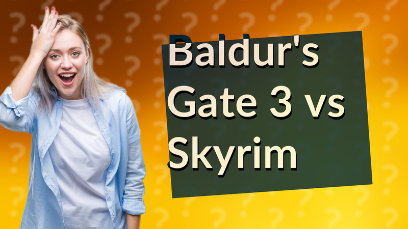 Baldur's Gate 3 vs Skyrim