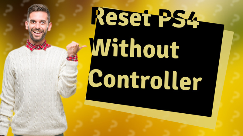 Reset PS4 Without Controller