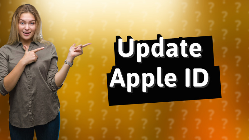 Update Apple ID