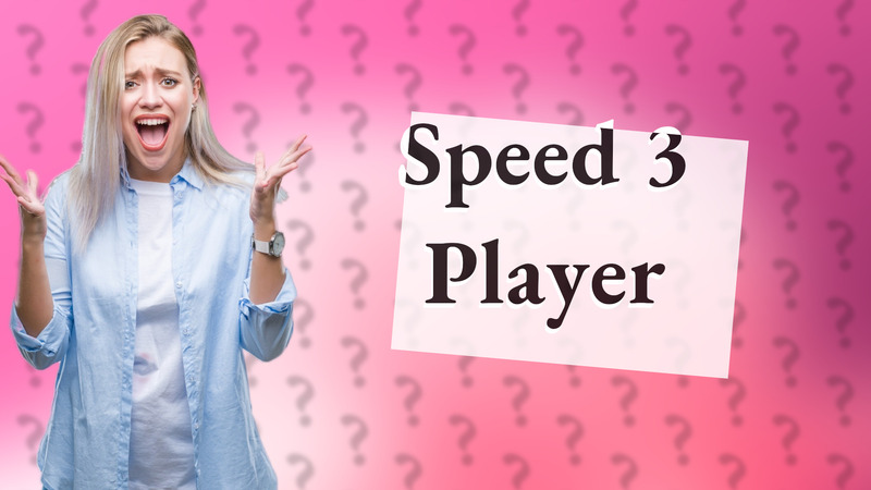 Speed 3 Player
