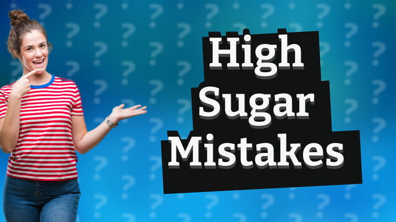 High Sugar Mistakes