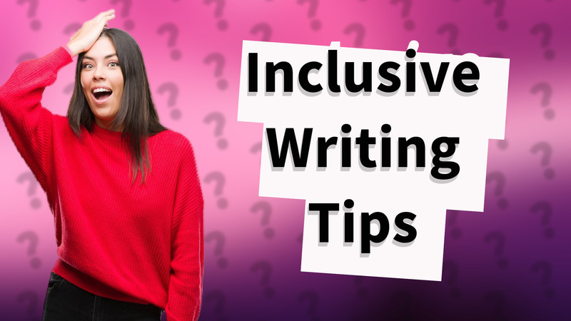 Inclusive Writing Tips
