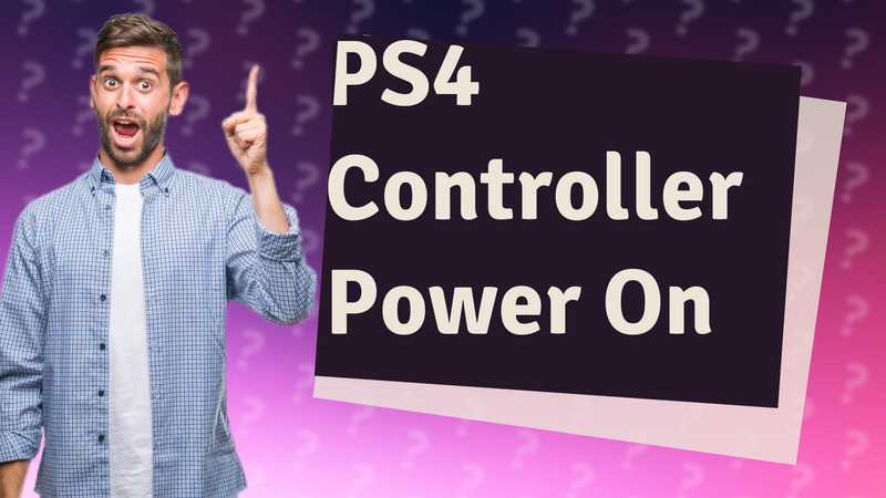PS4 Controller Power On
