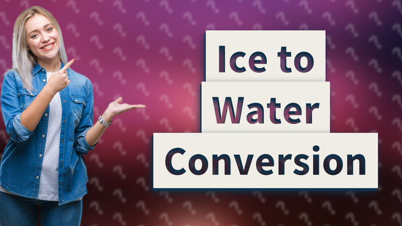 Ice to Water Conversion