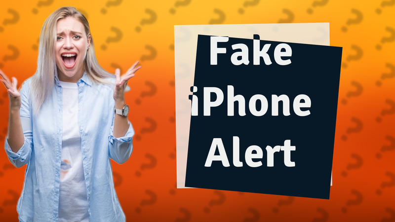 Fake iPhone Alert