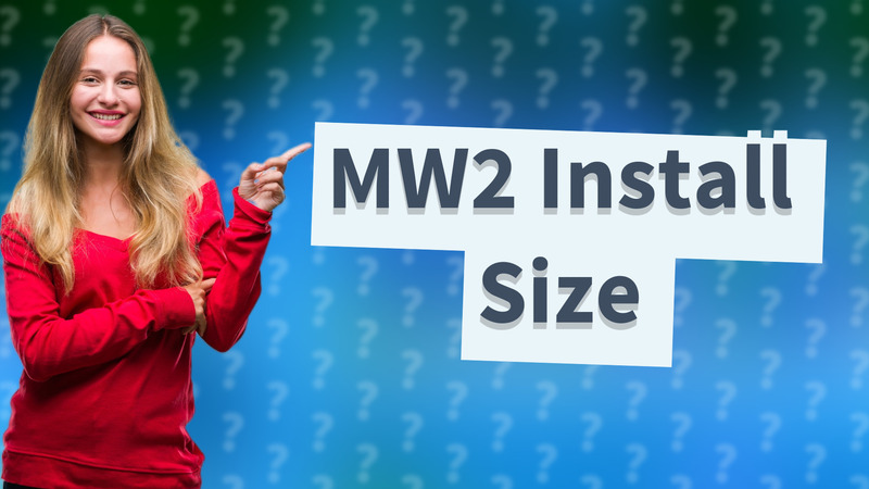 MW2 Install Size