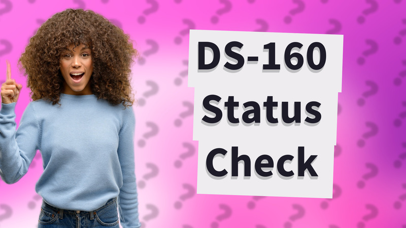 DS-160 Status Check