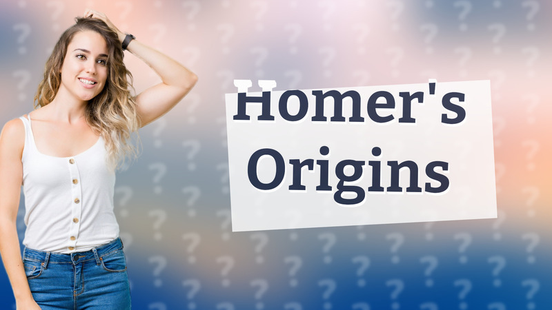 Homer's Origins