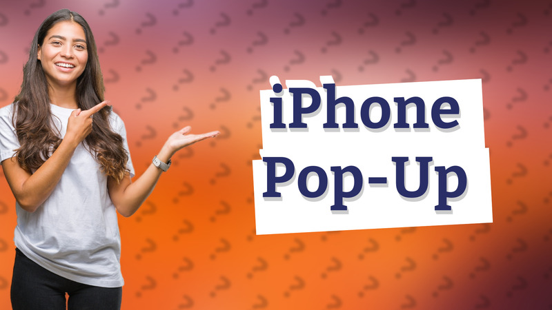 iPhone Pop-Up