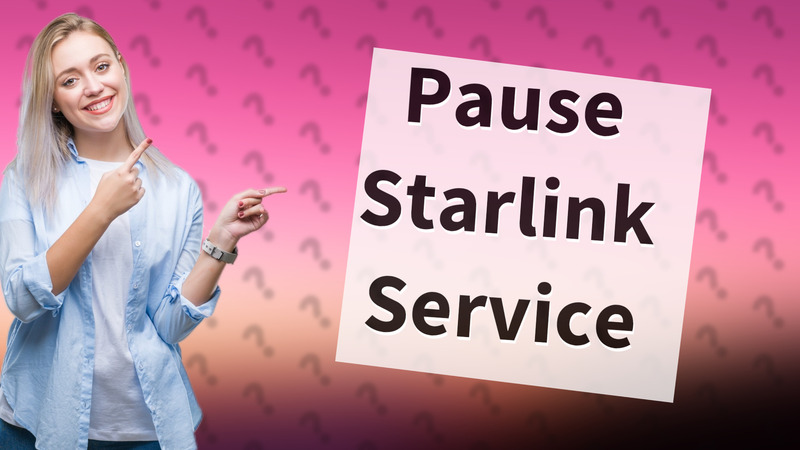 Pause Starlink Service