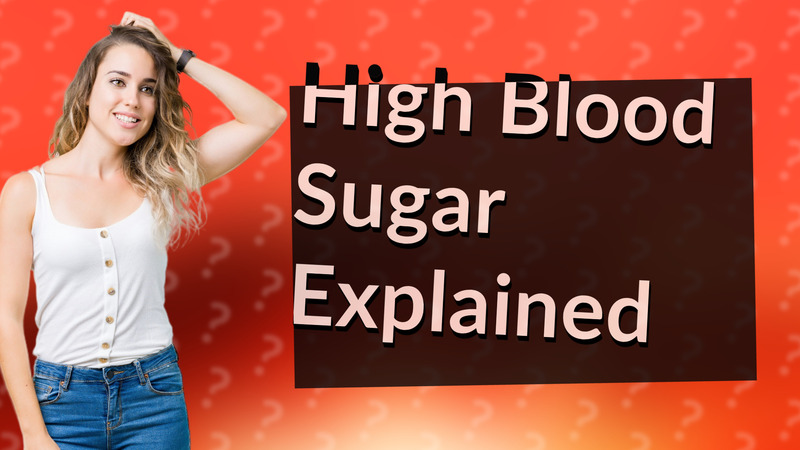 High Blood Sugar Explained