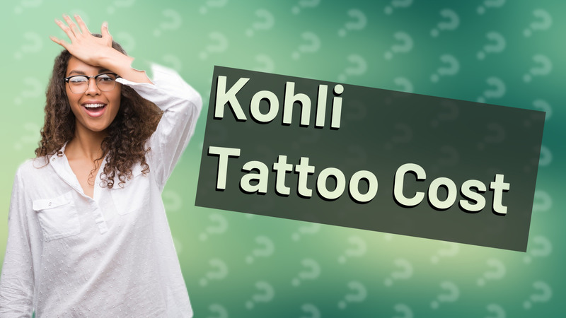 Kohli Tattoo Cost
