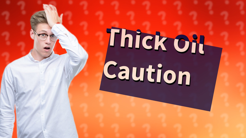 Thick Oil Caution