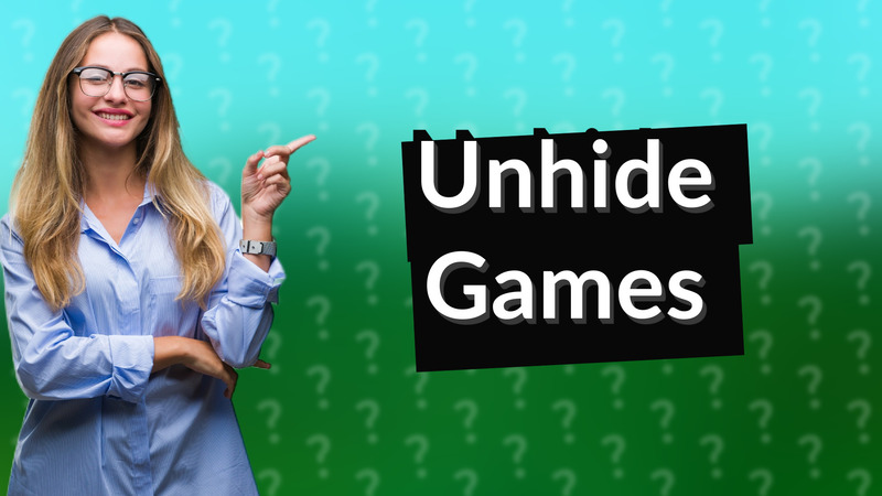 Unhide Games