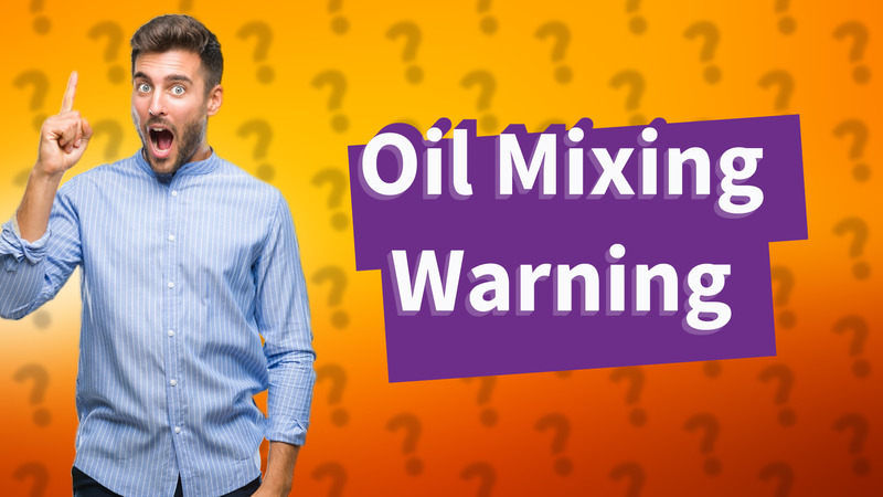 Oil Mixing Warning