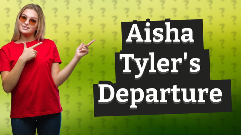 Aisha Tyler's Departure
