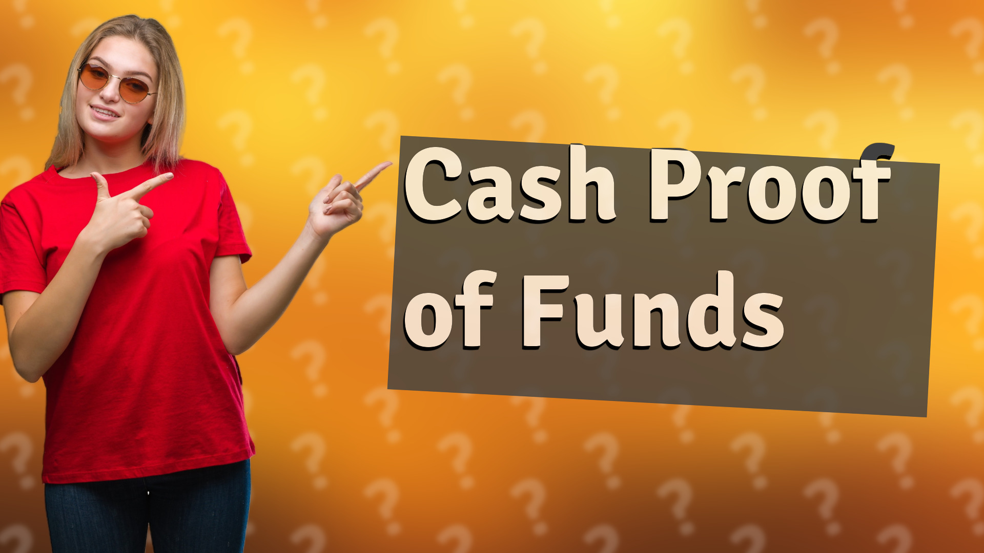 Cash Proof of Funds