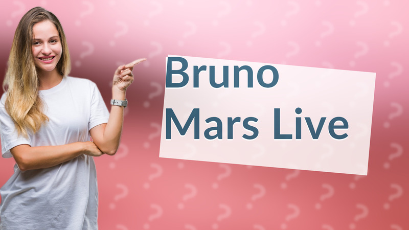 Bruno Mars Live