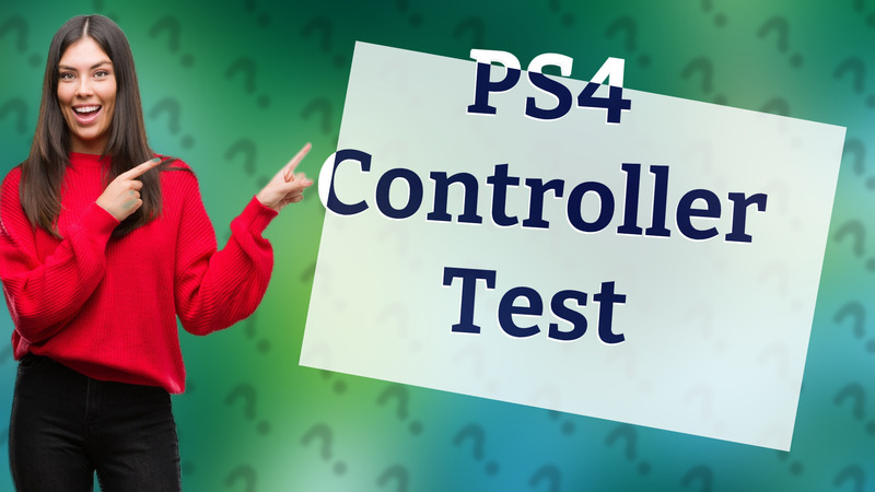 PS4 Controller Test