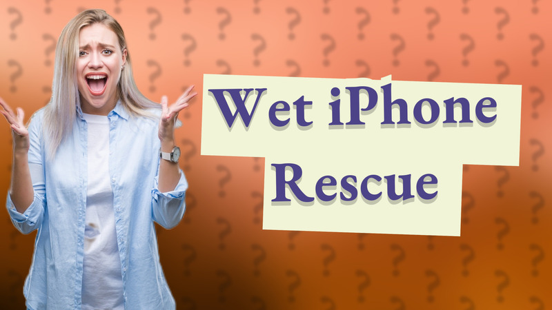 Wet iPhone Rescue