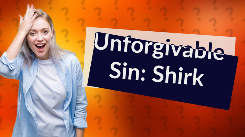Unforgivable Sin: Shirk