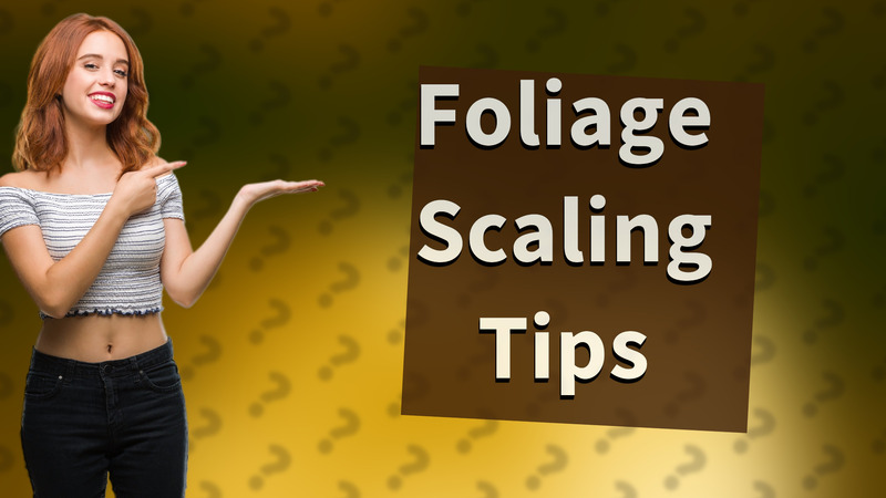 Foliage Scaling Tips