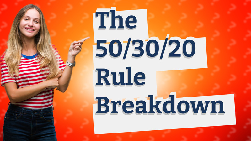 The 50/30/20 Rule Breakdown