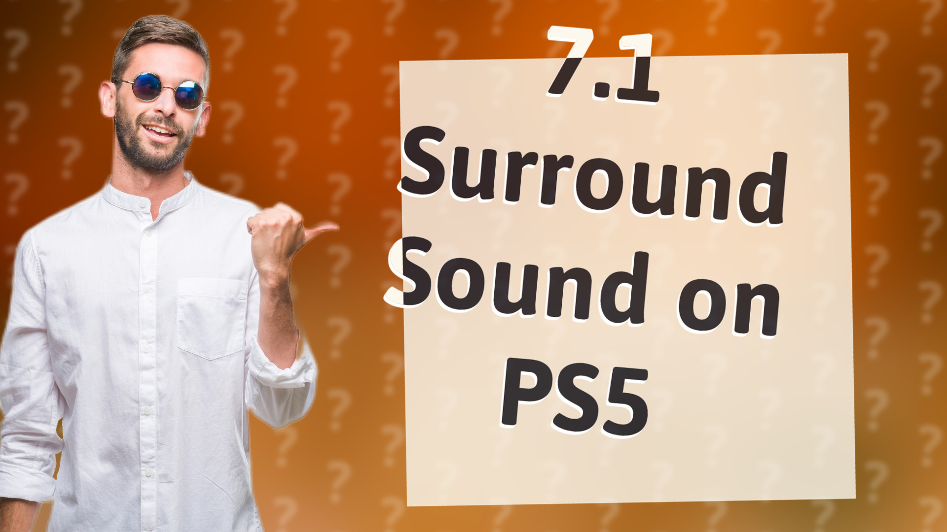 7.1 Surround Sound on PS5